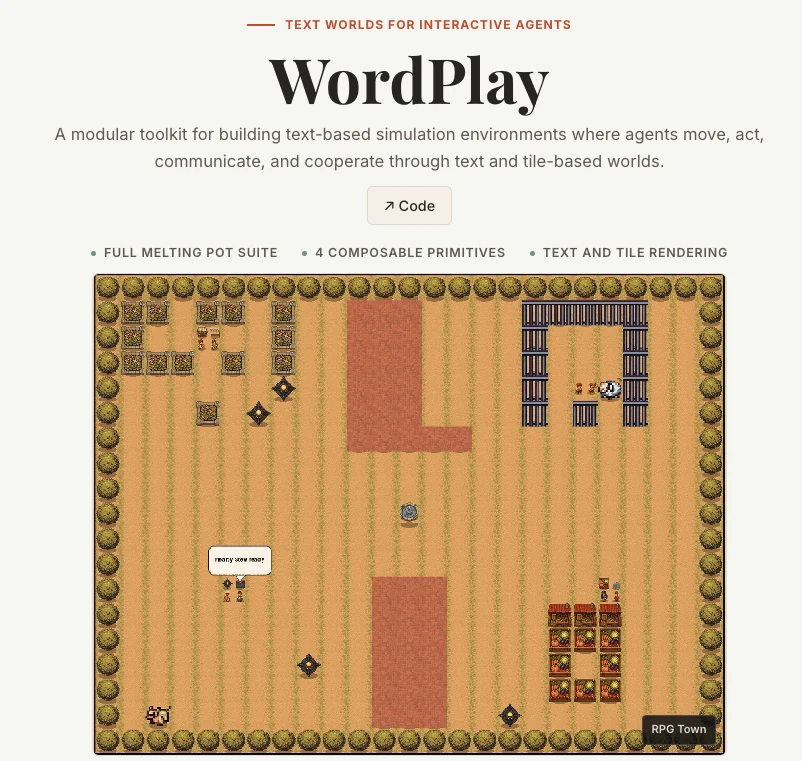 WordPlay project website preview